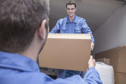 Mobile self storage container delivered to a Bayswater home