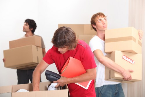 Packing boxes and household items for a Bayswater move