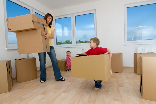 Boxes and business inventory organised in a Bayswater storage unit