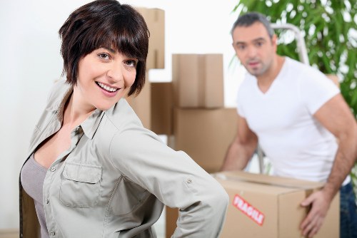 Careful loading of furniture for a small removals service in Bayswater