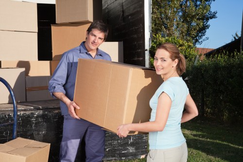 Packed moving boxes ready for Bayswater removals